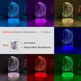 Remote Control Touch 3D LED Night Light